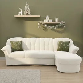 DOMO collection Eckcouch Polyester 3-Sitzer Beige