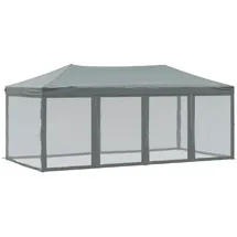 vidaXL Partyzelt Faltbar mit Mesh-Seitenwänden Anthrazit 3x6 m