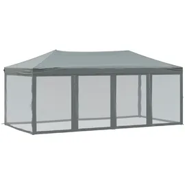 vidaXL Partyzelt Faltbar mit Mesh-Seitenwänden Anthrazit 3x6 m