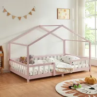 [en.casa] Kinderbett Treviolo 120x200 cm Rosa