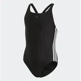 adidas Athly V 3-Streifen Badeanzug Schwarz 116