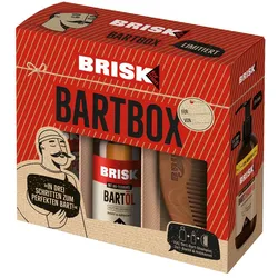 BRISK Bartbox mit Bartkamm