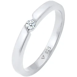 Elli DIAMONDS Verlobungsring Diamant (0.06 ct.) 925 Silber 54 Damen 