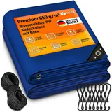 tillvex Abdeckplane 400 x 800 cm Blau