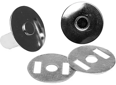 buttinette Magnet-Verschlüsse, Größe: 19 mm Ø, zum Aufstecken, Inhalt: 2 Stück