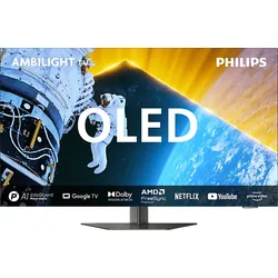 PHILIPS 77OLED809 4K OLED Ambilight TV (Flat, 77 Zoll / 194 cm, 4K, SMART TV, Ambilight)