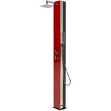 IDEAL Solardusche SABA rote Glasfront Gartendusche Pool Dusche Eichenwald