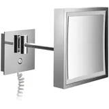 EMCO Pure mit Spiralkabel, eckig, chrom,