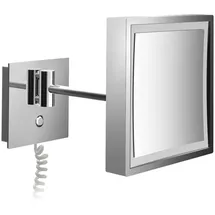 EMCO Pure mit Spiralkabel, eckig, chrom,