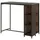 vidaXL Bartisch mit Regal 120 x 60 x 110 cm Braun