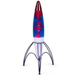 Thumbs Up Nachttischlampe Lavalampe Rakete blau & rot