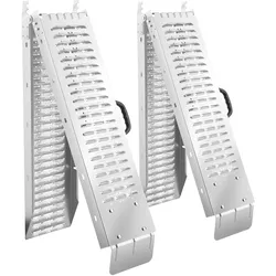 TECTAKE Auffahrrampen Björn 2er Set faltbar, 400 kg belastbar - 186 cm