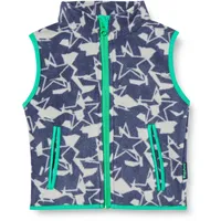 Playshoes Fleece-Weste Sterne-Camouflage in Dunkelgrau | Gr.: 80