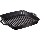 Staub Grillpfanne mit 2 Griffen 28 x 28 cm schwarz