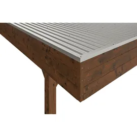 SKANHOLZ Friesland Hybrid Set 14 5,57 x 7,08 m nussbaum inkl. Abstellraum