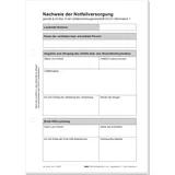 RNK Nachweis der Notfallversorgung A5 50 Blatt,