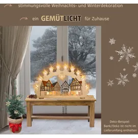 Weigla LED Schwibbogen Altstadt Fachwerkhaus 66 x 41 x 6 cm