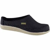 Haflinger Blizzard Credo Pantoffeln, Unisex-Erwachsene, Filz aus reiner Wolle, Schwarz 41