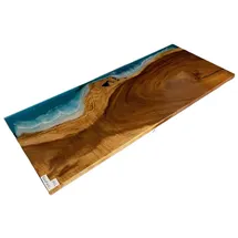 xlmoebel Esstisch 221 x 75 x 91 cm braun