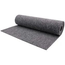 Nadelvliesteppich "TURBO", grau, B:200cm H:5mm L:2250cm, Nadelfilz, PRIMAFLOR-IDEEN IN TEXTIL, Teppiche, robust und strapazierfähig, fußbodenheizungsgeeignet, Kurzflor Teppich