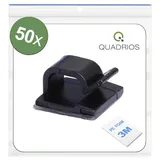 Quadrios 25CA476 Kabelclip selbstklebend 25CA476 Bündel-Ø-Bereich 1 bis 7 mm Schwarz 50 St.