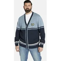 Charles Colby Strickjacke DUKE BRAYMEN in blau gestreift |