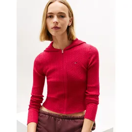 Tommy Hilfiger Strickjacke in Ruby Rhubarb M