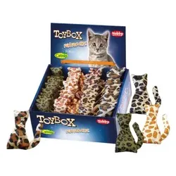 NOBBY Stofftier Katze, leopard, 9 cm