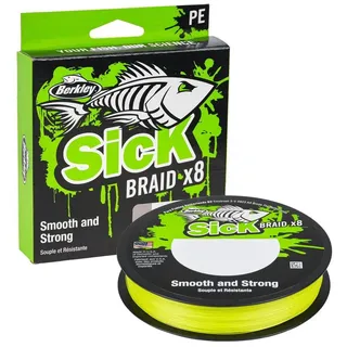 Berkley Sick 150 M Geflochtene Schnur - Fluor Green - 0.230 mm