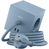 Avolt Square 1 Steckdosenleiste USB-C 30 W 1,8 m  Shark Blue