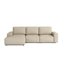 Emoebel24 Modular Ecksofa Fergi Links L-form 289x166x90 cm Hellbeige - Beige