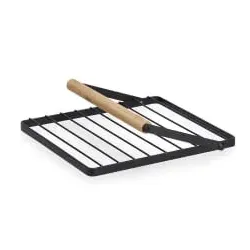 Zeller Serviettenhalter, Metall/Gummibaum 27444 , Farbe: schwarz