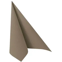 500 Servietten grau `ROYAL Collection` 1/4-Falz 40 x 40 cm Stoffoptik
