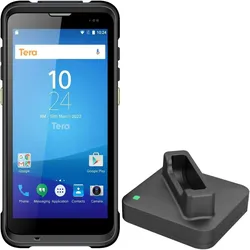 Pro PDA Handheld Barcode Scanner mit Ladestation POS Terminal Mobiler Computer Tera-P166  1 Stück