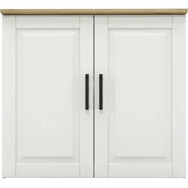 Home Affaire Hängeschrank HOME AFFAIRE "Meliss", weiß, honig, B:80cm H:75cm T:36cm, Massivholz, Schränke, Hängeschrank, aus massiver Kiefer, Breite 80 cm, Soft-Colse-Funktion