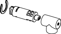 Tece -Ersatzteil Beschlag und Dämpfer links f. Sitz/Deckel CLASSIC (ab 03/23), 9820695 9820695