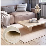 Myflair Teppich »Dalia«, rechteckig, Handweb Teppich, Uni Farben, 90% Baumwolle, handgewebt, Wohnzimmer, beige
