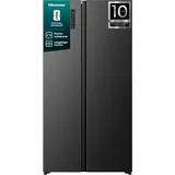 Hisense RS3P558NEFC Kühlgefrierkombination/Freistehend/ 544L Gesamtvolumen/ 37dB/ EEK: C/Total No Frost/SuperCool/Big Box/Temperatur Sensor/XXL Türfach /(BxHxT): 91,1 × 178,6 × 61,5 cm/Schwarz