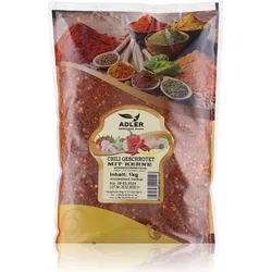 Adler Gewürze Chili geschrotet mit Kerne 1000g