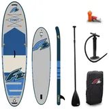 F2 SUP-Board F2 Set Stand Up Paddle Board Comet Grau 11,6 + Basic Zubehör Paket grau