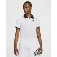 Nike Herren Shirt Court Heritage, WHITE/BLACK, XXL