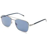 Hugo HG 1269/S Herren-Sonnenbrille Vollrand Pilot Metall-Gestell, silber