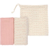 Lässig Mulltücher M 2er Set in rose