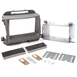  Radioblende KIA Sportage ab 2010 2DIN hellgrau Installer Kit 