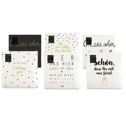 Motivserviette 25x25cm Scriptum sort. BRAUN+COMPANY 1209-25372/PBS  3lagig