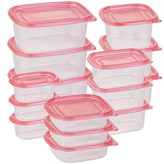 Rosenstein & Söhne Gefrierdosen: 30-teiliges Frischhaltedosen-Set BASIC, BPA-frei (15 Dosen) (Gefrierdosen Set, BPA frei, stapelbar)