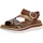remonte Plateau-Sandaletten Damen Braun 42