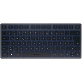 Cherry KW 7100 Mini BT, Tastatur kabellos schieferblau