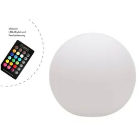 8 seasons DESIGN Shining Globe weiß – 60 cm – inkl. RGB-Leuchtmittel , Auslaufartikel