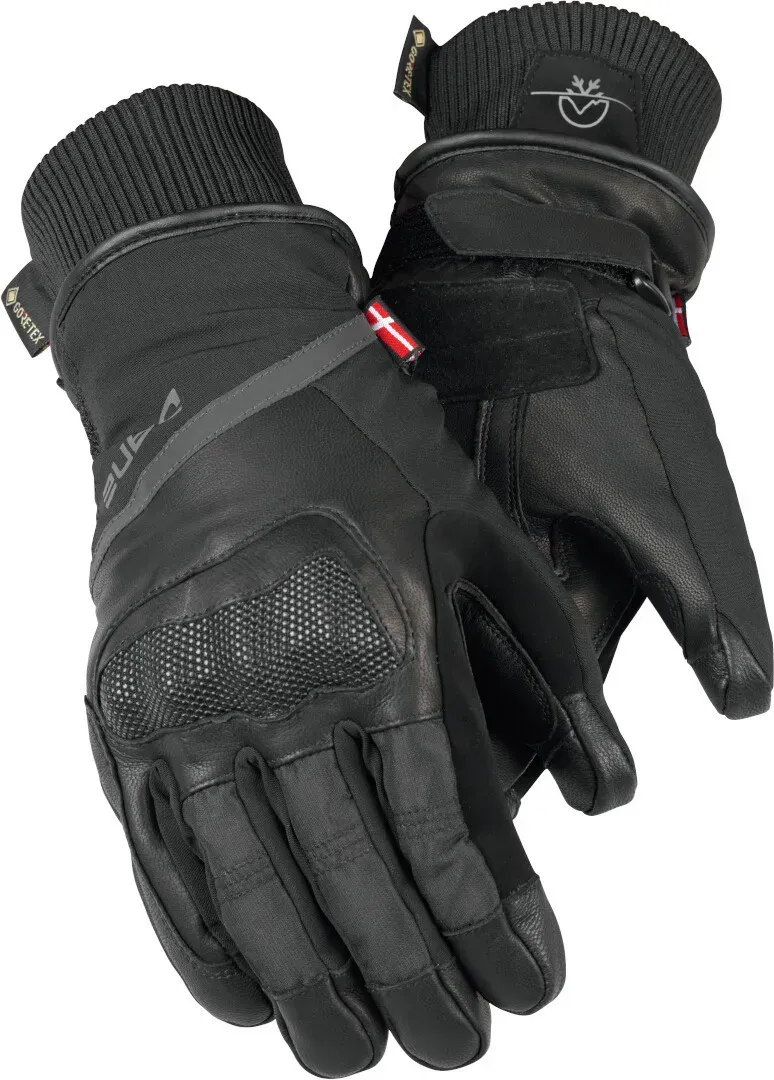 DANE Arden waterdichte Winter Motorfiets Handschoenen, zwart, 2XL Voorman